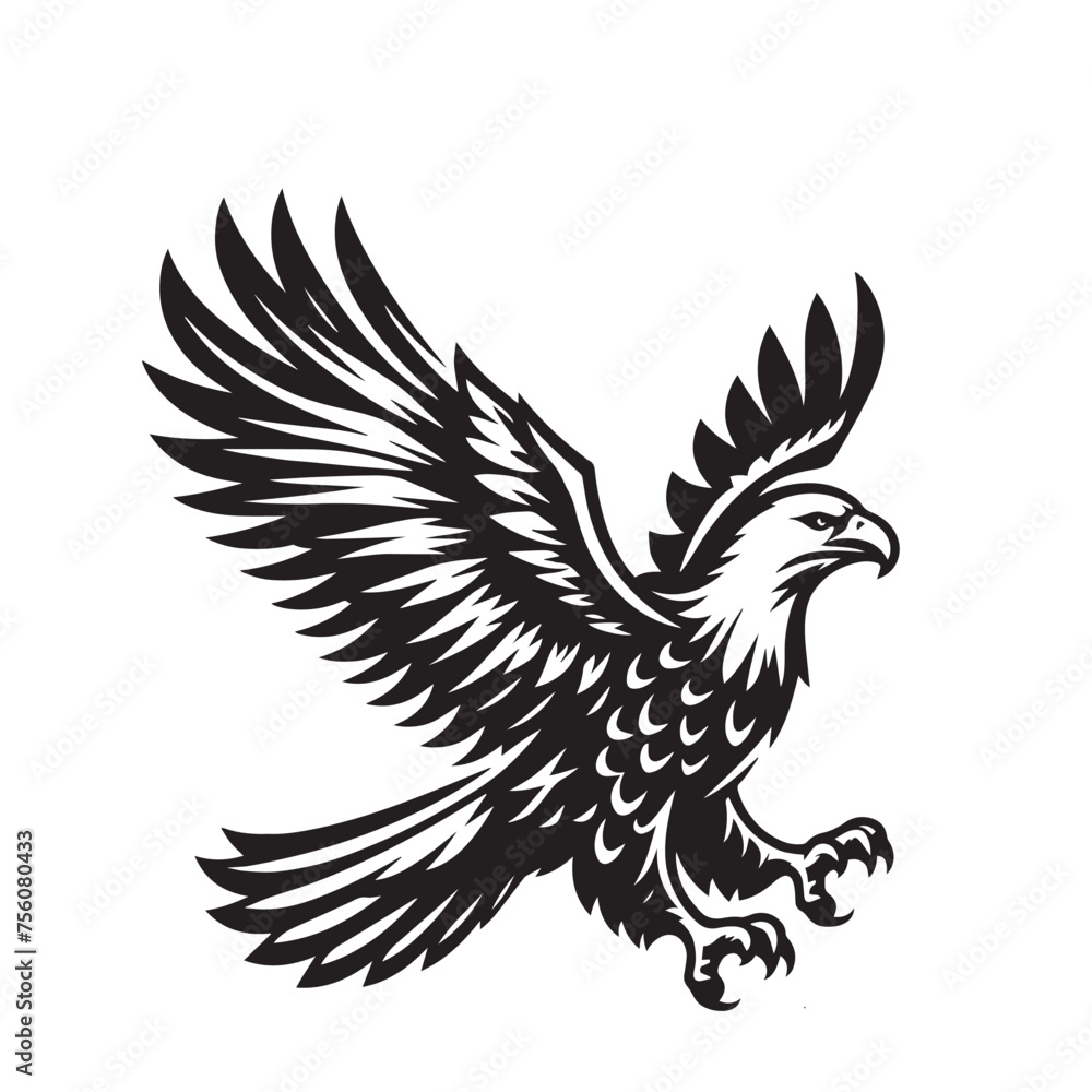 Obraz premium eagle silhouette flying ,eagle silhouette png ,eagle silhouette images ,eagle silhouette logo 