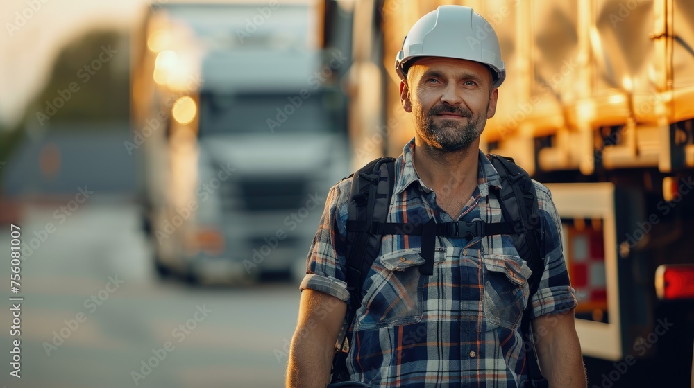 Professional truck driver