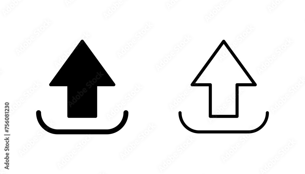 Upload icon set. load data symbol Upload icon set. load data symbol
