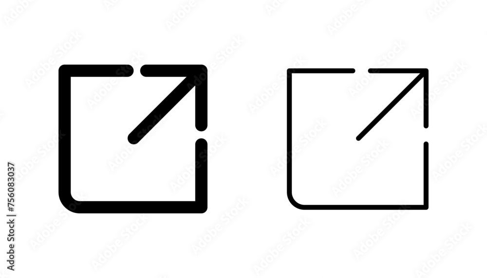 External link icon set. link icon vector. hyperlink symbol External link icon set. link icon vector. hyperlink symbol