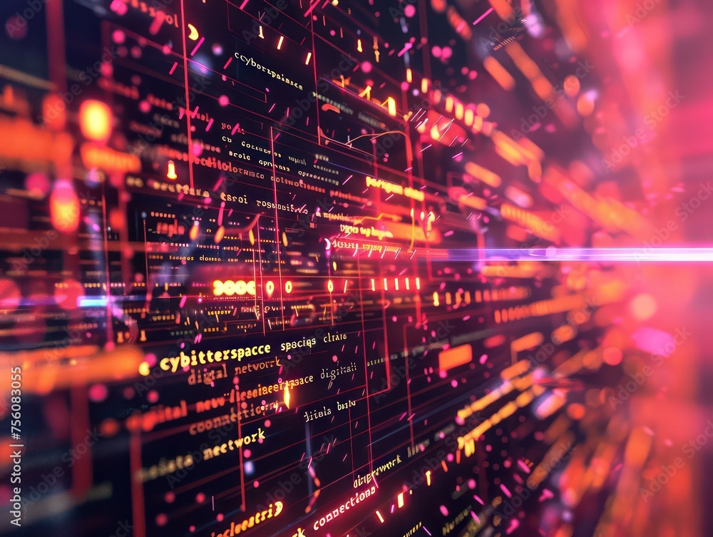 Obraz premium cyber security design, human firewall 