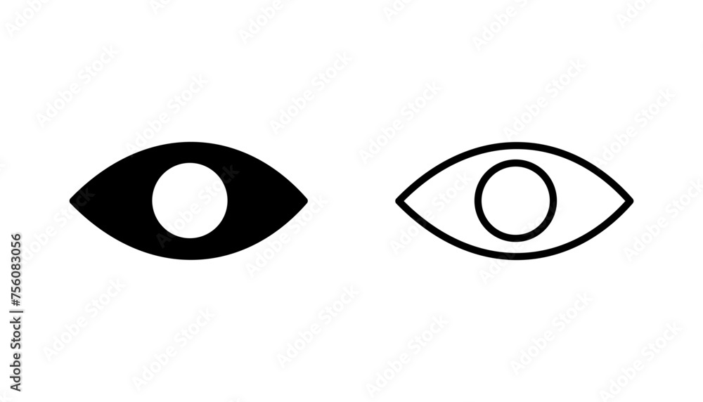 Eye icon set. Eye vector icon. Look and Vision icon. Eye icon set. Eye vector icon. Look and Vision icon.