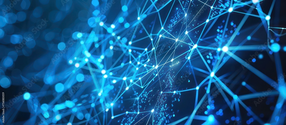 cybersecurity two networks connecting generic blue cybersecurity two networks connecting generic blue
