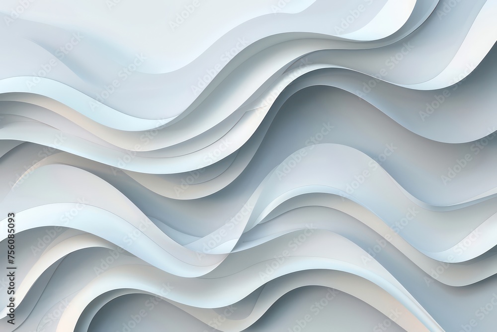 paper with wind shaped waves that flow, in the style of light gray and white paper with wind shaped waves that flow, in the style of light gray and white