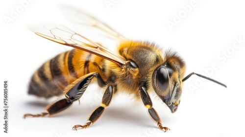 honey bee on white background © STOCKYE STUDIO