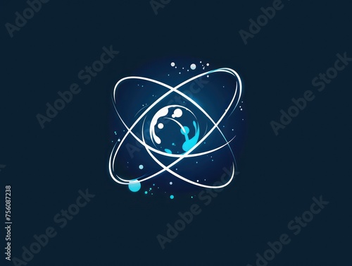 logo of ring photons orbiting, black background
