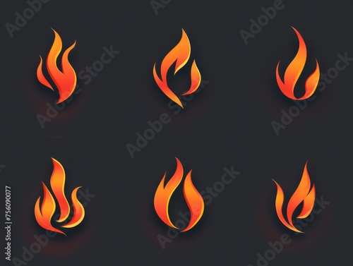 fire flame logo design