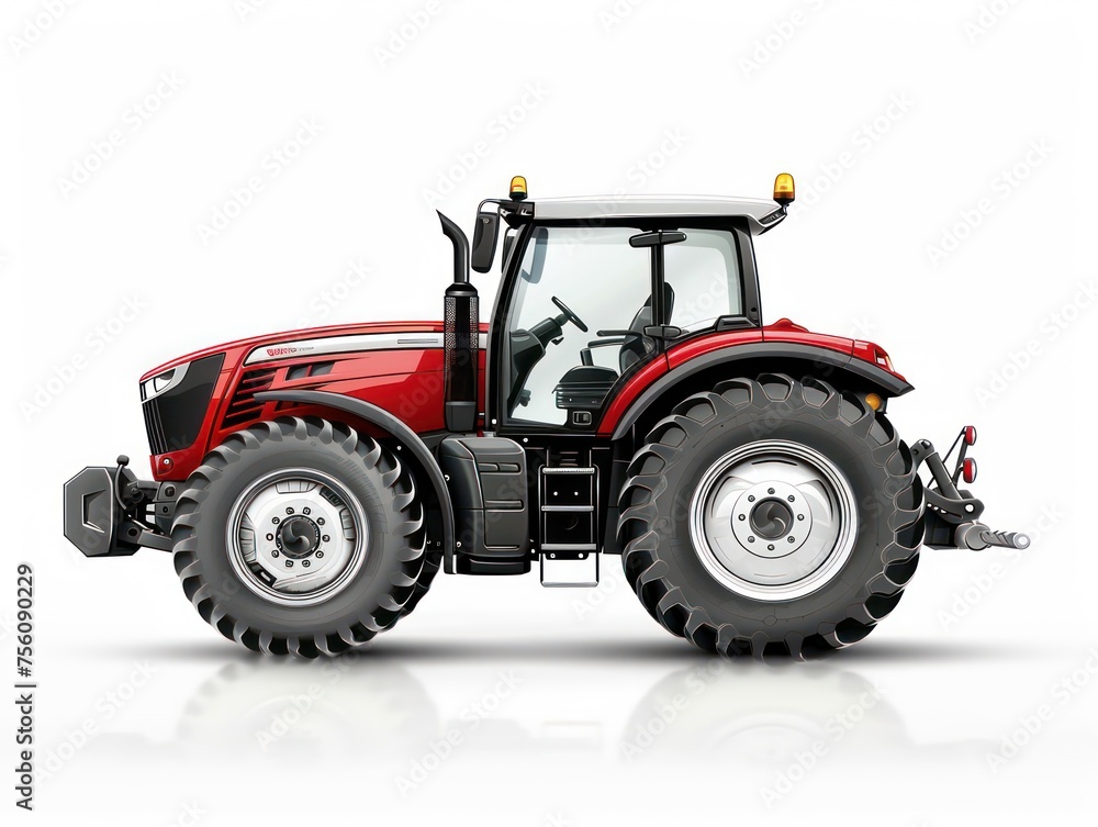 agricultural tractor white background agricultural tractor white background