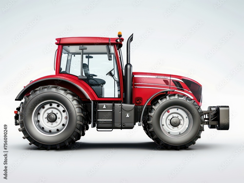 agricultural tractor white background agricultural tractor white background
