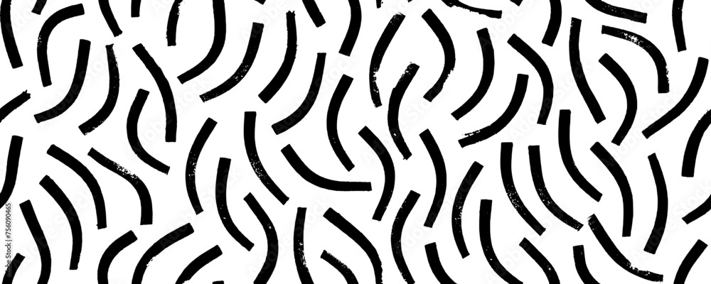 Squiggle simple lines seamless pattern. Hand drawn childish doodle curved strokes, squiggles and fun lines. Squiggle simple lines seamless pattern. Hand drawn childish doodle curved strokes, squiggles and fun lines.