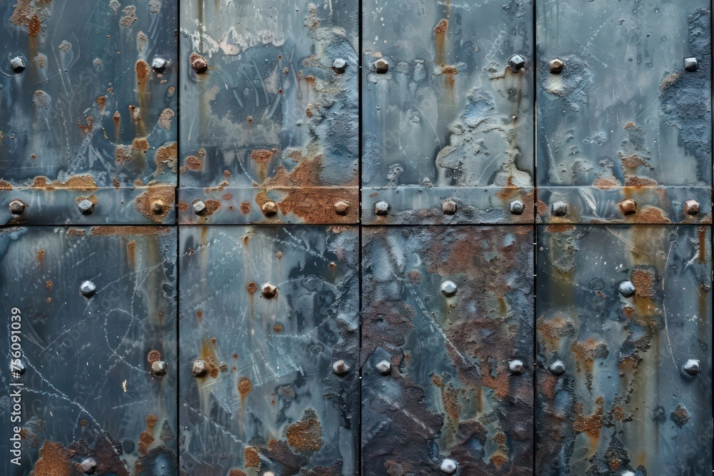 steel background, old metal door