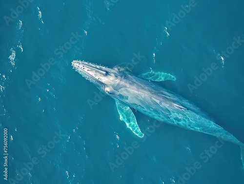 blue whale on the sea © STOCKYE STUDIO