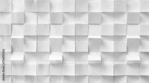 White 3D plastic wall panels squares texture © STOCKYE STUDIO