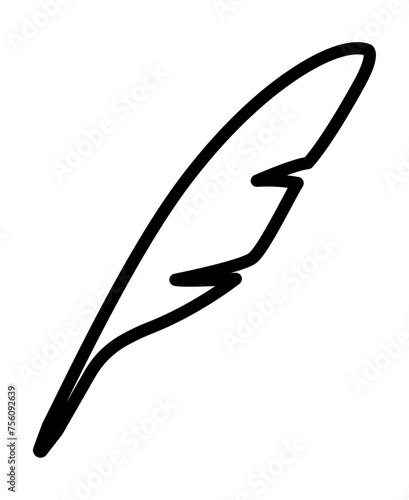 羽根ペンのアイコン