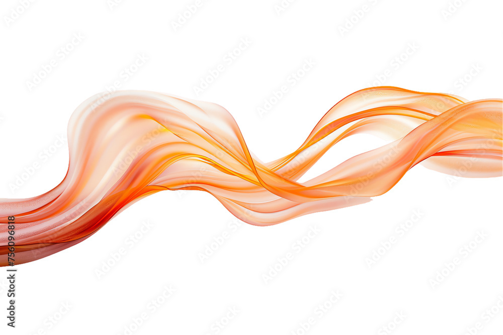 Orange Wave Abstract Smoke: Flowing Energy Design Orange Wave Abstract Smoke: Flowing Energy Design