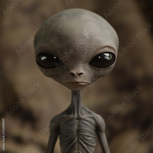                                         - image of Grey Alien - No4-1 Generative AI