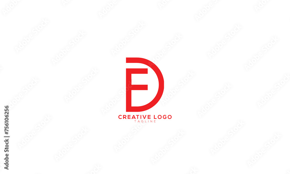 Fototapeta premium DF FD Abstract initial monogram letter alphabet logo design