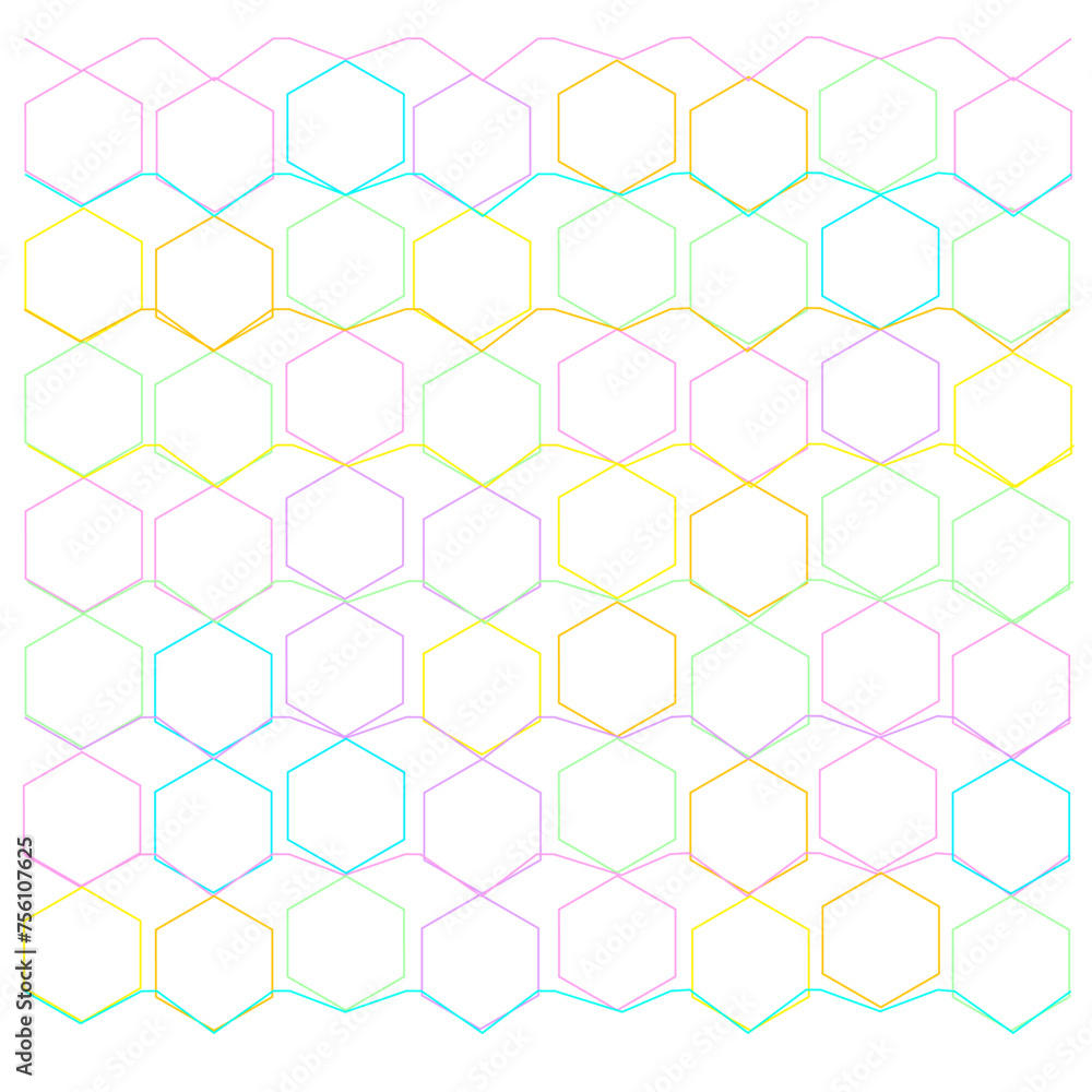 Naklejka premium pastels confetti papel picado honeycomb pattern 105