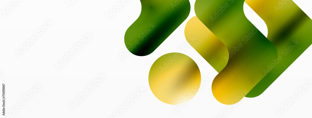 Obraz premium Serene Symmetry. Minimalist Lines and Circles Merge in a Tranquil Dance of Gradients, Shaping an Enchanting Abstract Backdrop of Elegance