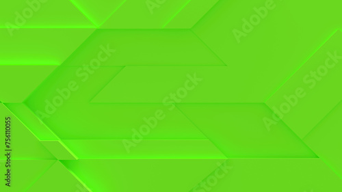 Fluorescent Futuristic Background With Copy Space (3D Illustration) photo