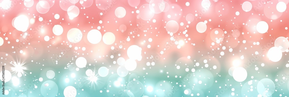 Soft delicate blurred bokeh background in mint green, peach orange, and silver white colors Soft delicate blurred bokeh background in mint green, peach orange, and silver white colors