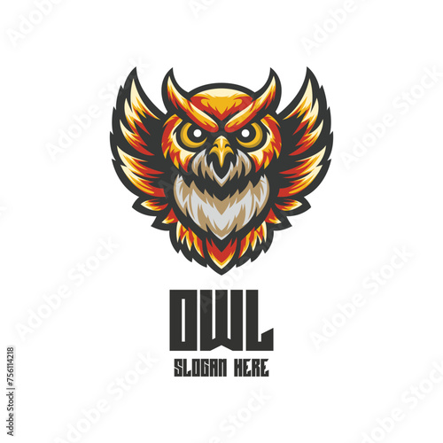 Illustration Owl Mascot Logo Illustration