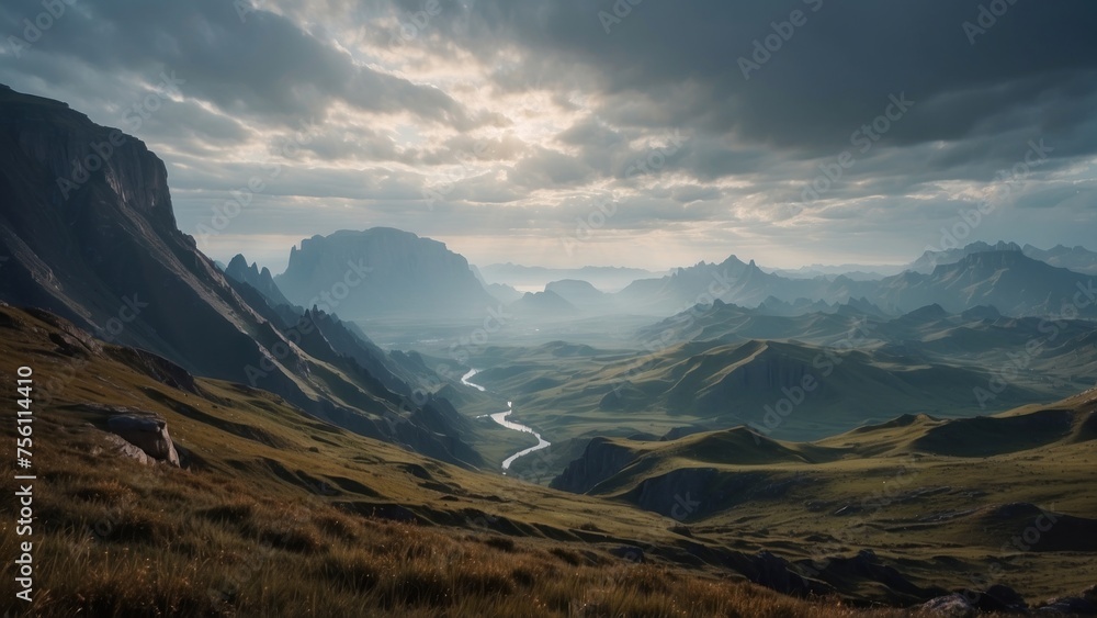 Breathtaking open world landscape that captivates with its stunning views and natural beauty Breathtaking open world landscape that captivates with its stunning views and natural beauty