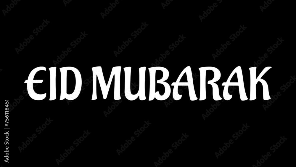 Animated Eid Mubarak text with cinematic blur effect in black background. Perfect for celebrating Eid Al-Fitr or Eid Al-Adha around the world. 4K Islamic footage video. Animated Eid Mubarak text with cinematic blur effect in black background. Perfect for celebrating Eid Al-Fitr or Eid Al-Adha around the world. 4K Islamic footage video.