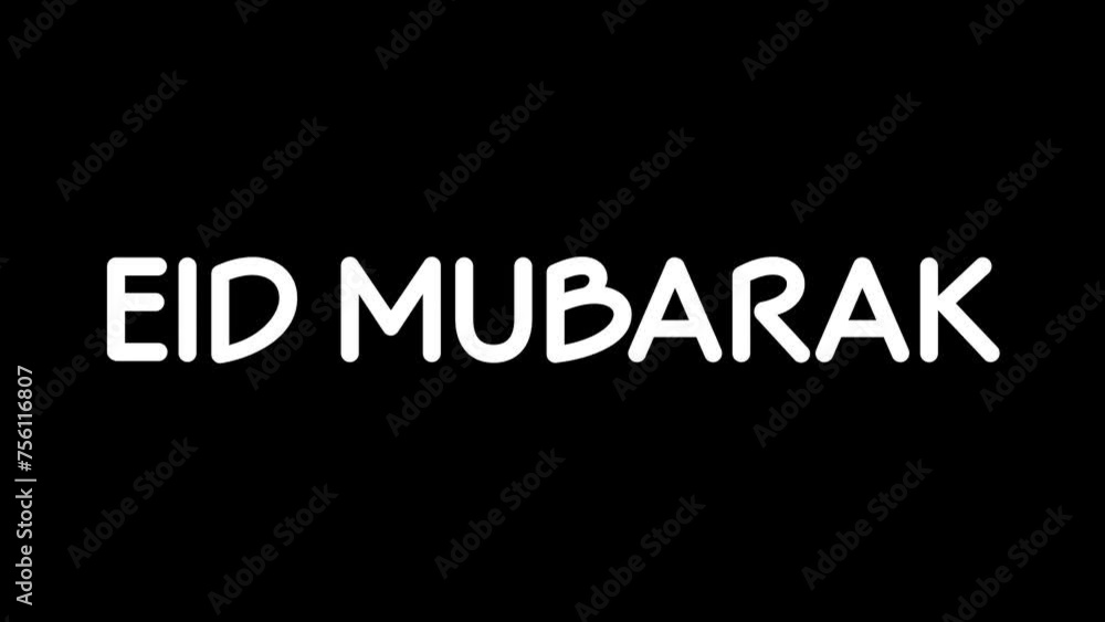 Animated Eid Mubarak text with handwriting effect in black background. Perfect for celebrating Eid Al-Fitr or Eid Al-Adha around the world. 4K Islamic footage video. Animated Eid Mubarak text with handwriting effect in black background. Perfect for celebrating Eid Al-Fitr or Eid Al-Adha around the world. 4K Islamic footage video.