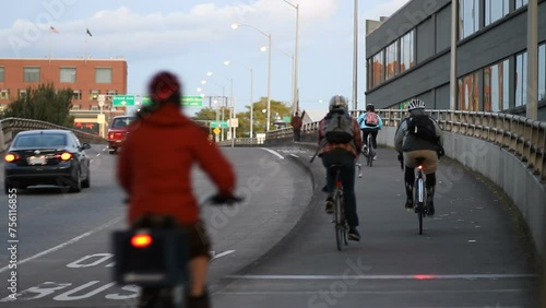Bikers in Portland, Oregon