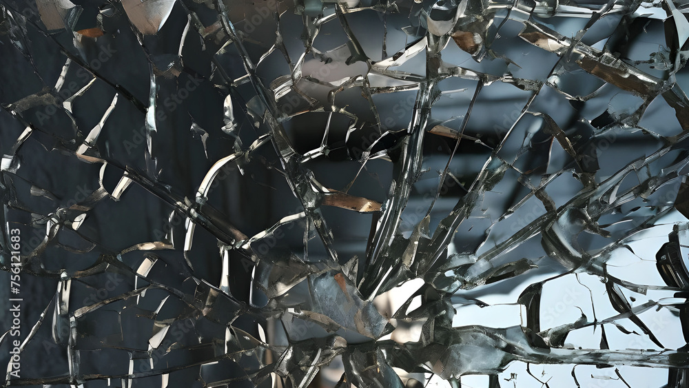 Broken glass on black background, Broken glass texture, broken window glass with a hole from gun shot. Street violence. Broken windows theory. Visible signs of crime, glass crack damage texture art Broken glass on black background, Broken glass texture, broken window glass with a hole from gun shot. Street violence. Broken windows theory. Visible signs of crime, glass crack damage texture art