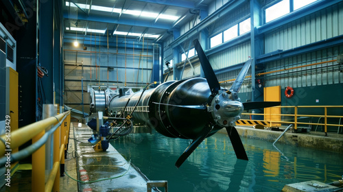 Brand new tidal energy technology being tested in a controlled lab environment showcasing the fruits of endless hours of research and development.