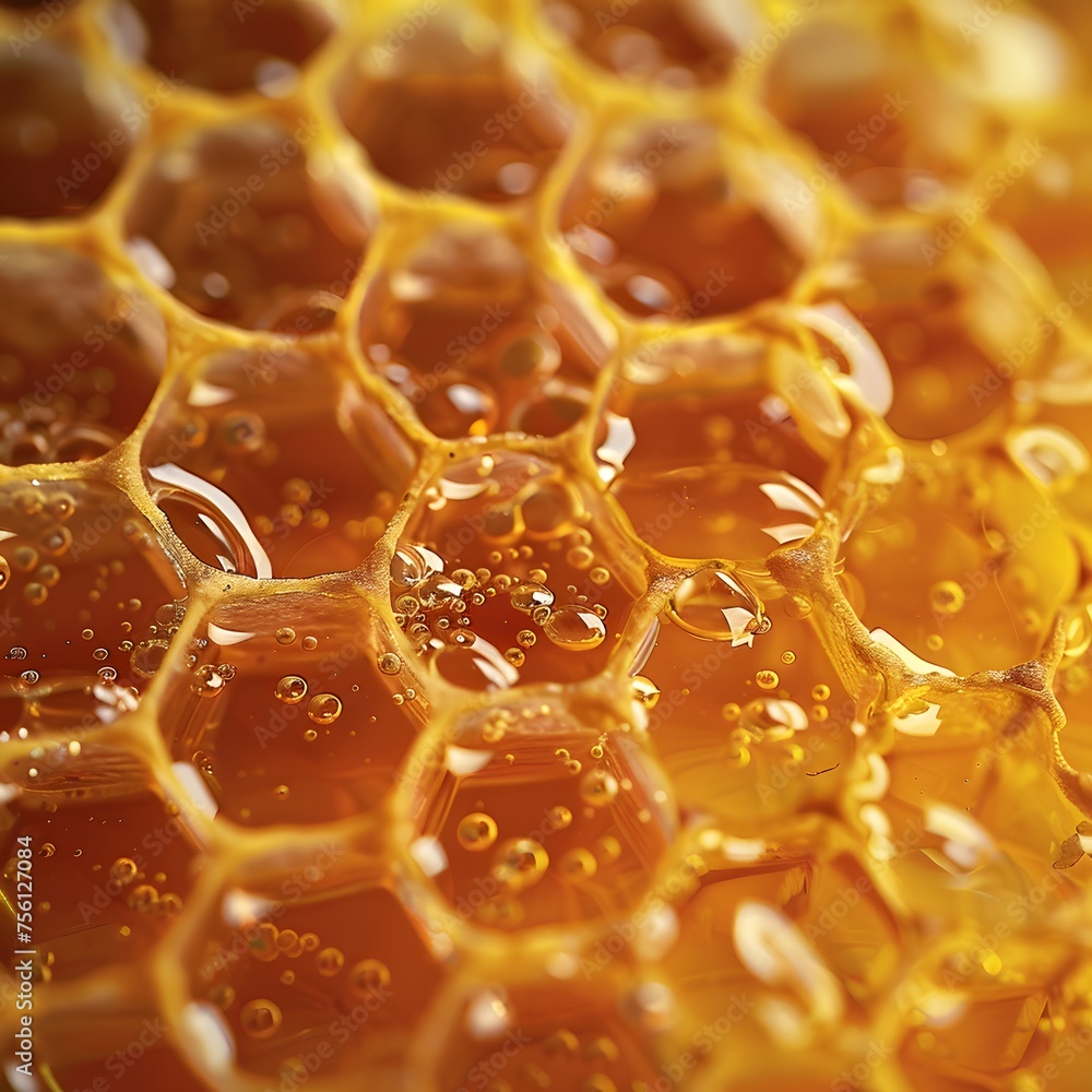 Close up view of a honeycomb Close up view of a honeycomb