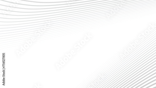 Abstract gray wave lines pattern on white background design image wallpaper © Icak