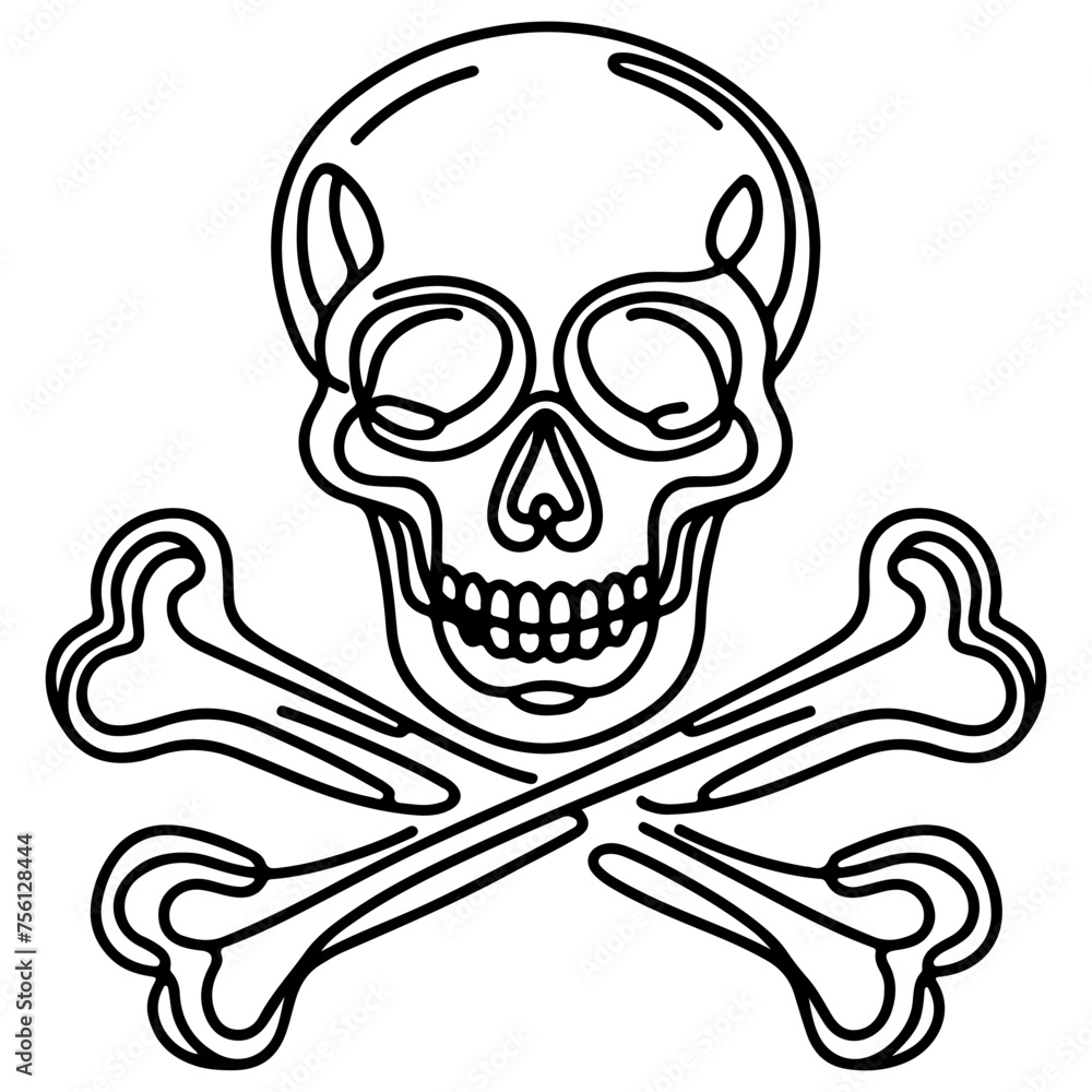 skull and crossbone skull and crossbone