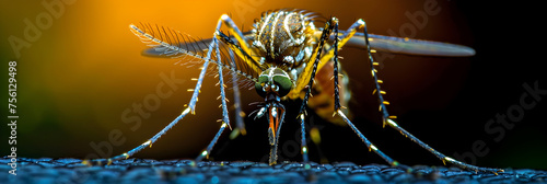 
Close Up of Mosquito Portrait,
Macro photography of mosquitoes on dark background created with photo