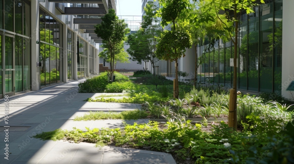 To minimize the impact on the surrounding environment the facility has extensive green spaces and vegetation strategically p throughout the complex. To minimize the impact on the surrounding environment the facility has extensive green spaces and vegetation strategically p throughout the complex.