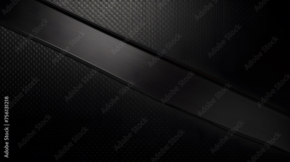 Black background with metallic texture and carbon fiber pattern Black background with metallic texture and carbon fiber pattern