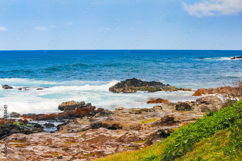 Rocky coastline near Hookipa Beach, Maui Rocky coastline near Hookipa Beach, Maui