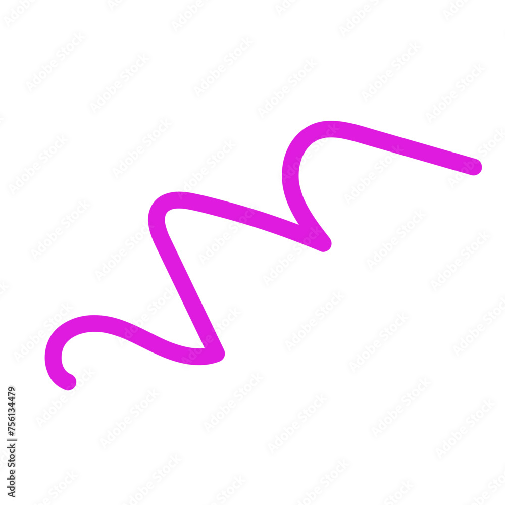 Colourful Squiggly Vector Line Colourful Squiggly Vector Line