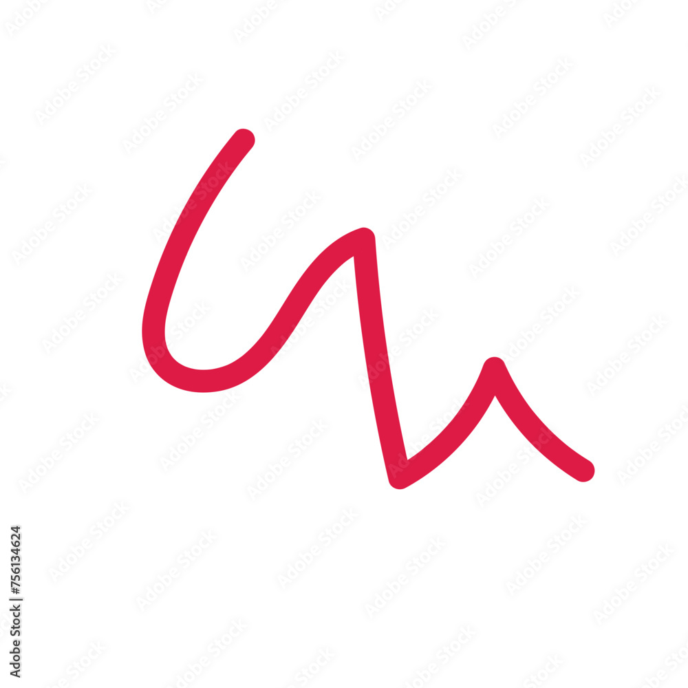 Colourful Squiggly Vector Line Colourful Squiggly Vector Line