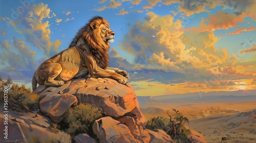 lion valley at sunrise