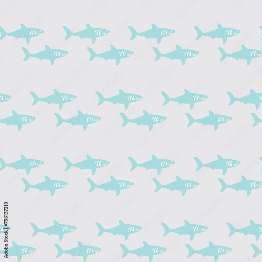 seamless pattern, Shark art surface design for fabric scarf and decor
seamless pattern, Shark art surface design for fabric scarf and decor