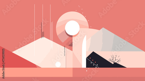 Flat vector illustration of a geometric pattern.