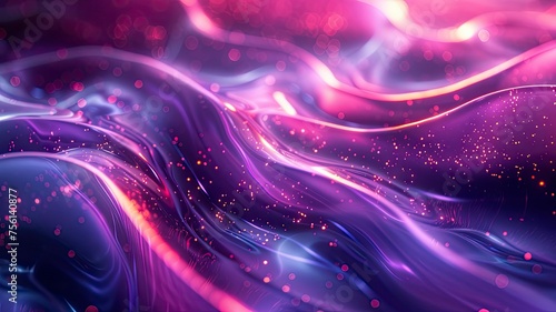 abstract background,liquid wave,purple neon, gradient,sharp focus. - generative ai