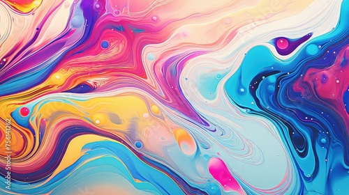 Abstract Liquid Paint Texture Background