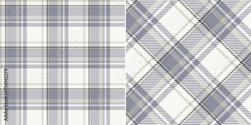 Vector checkered pattern. Tartan, textured seamless twill for flannel shirts, duvet covers, other autumn winter textile mills. Vector Format