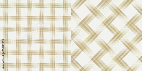 Vector checkered pattern. Tartan, textured seamless twill for flannel shirts, duvet covers, other autumn winter textile mills. Vector Format