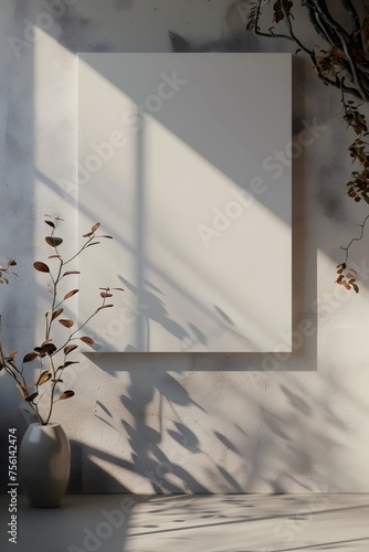 Blank poster with minimalist setup. © KHF