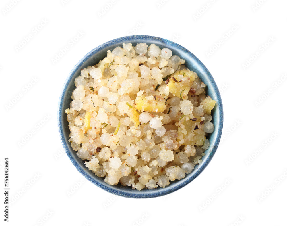 Indian snacks eat in fast day called Sabudana Khichdi Indian snacks eat in fast day called Sabudana Khichdi